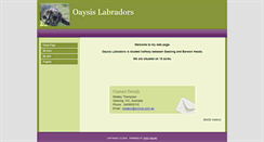 Desktop Screenshot of oaysislabradors.com