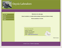 Tablet Screenshot of oaysislabradors.com